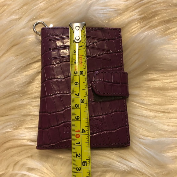 NWT Walletbe purple croco leather keychain wallet - Picture 8 of 8